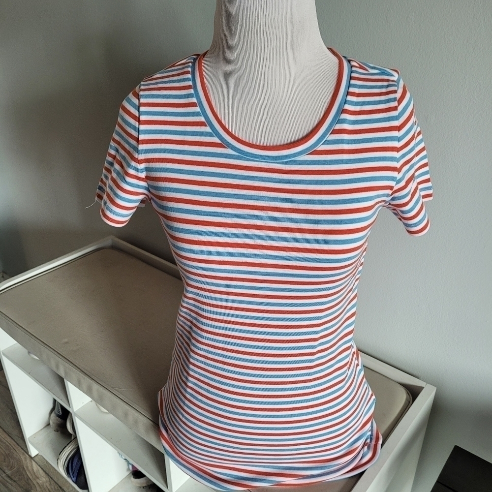 NWT J. Crew Striped Perfect Fit T-Shirt Size Small - Picture 5 of 7